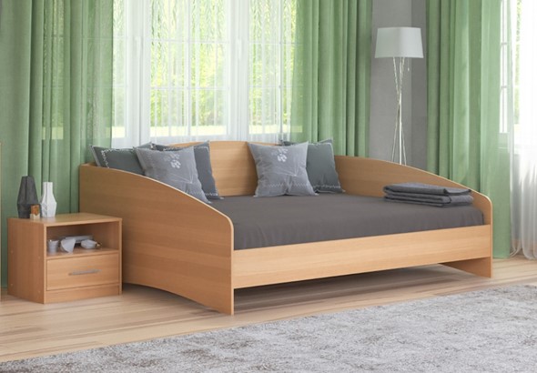 Спальная кровать Этюд Софа 140х190, Бук Бавария в Ульяновске - изображение