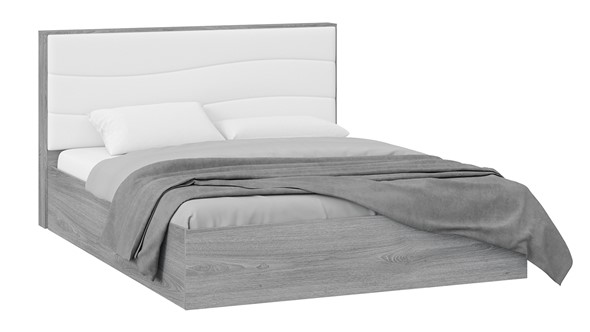 Кровать с механизмом Миранда тип 1 (Дуб Гамильтон/Белый глянец) в Ульяновске - изображение