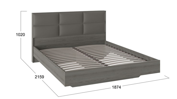 Кровать с мягким изголовьем Либерти, Хадсон/Ткань Грей СМ-297.01.005 в Ульяновске - изображение 1