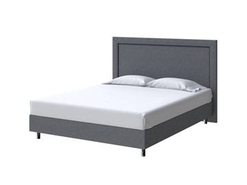 Полутороспальная кровать London Boxspring Standart 140х200, Рогожка (Savana Grey (серый)) в Ульяновске
