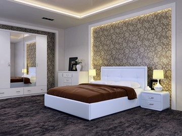 Полутороспальная кровать Adele размер 140*200 с основанием в Ульяновске