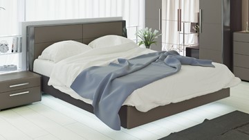 Кровать 2-спальная Наоми 1600, цвет Фон серый, Джут СМ-208.01.01 в Ульяновске