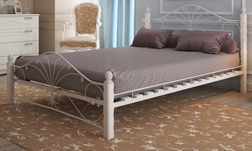Кровать полутороспальная Фортуна 1, 1400, белый/белый в Ульяновске