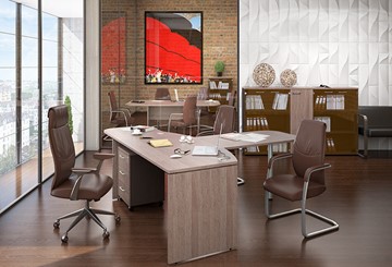 Офисный комплект мебели Xten для двух сотрудников с тумбочками в Ульяновске - предосмотр 2