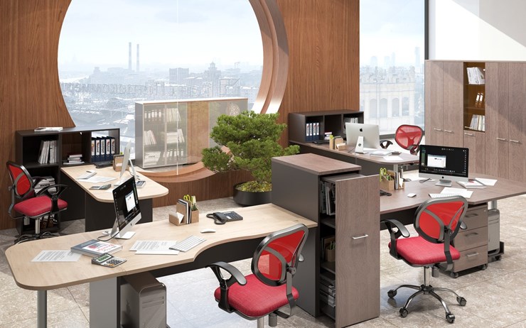 Офисный комплект мебели Xten для двух сотрудников с тумбочками в Ульяновске - изображение 5