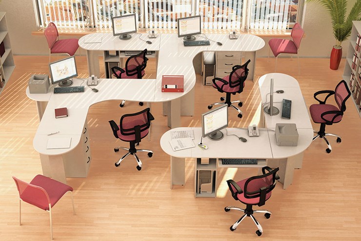 Мебель для персонала Классик для 5 сотрудников в Ульяновске - изображение