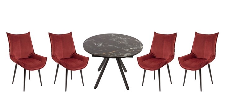 Набор мебели стол Олимп, 4 стула Осло в Ульяновске - изображение