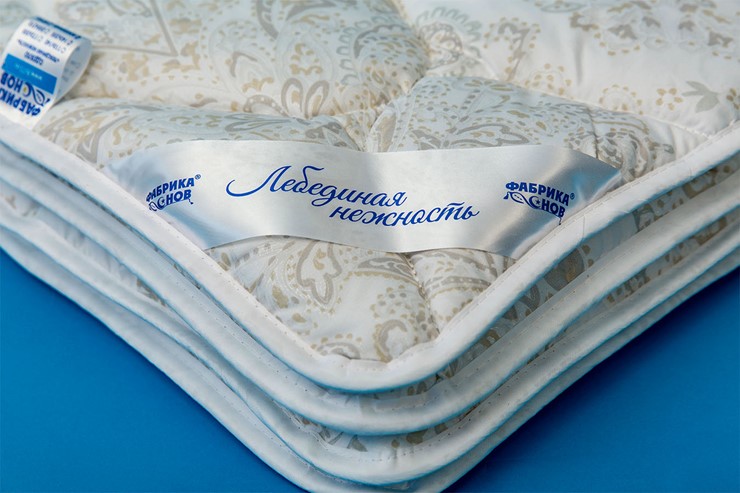 Одеяло всесезонное полутороспальное Лебединая нежность в Ульяновске - изображение 1