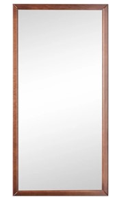 Зеркало навесное в гардероб Ника (Средне-коричневый) 119,5 см x 60 см в Ульяновске