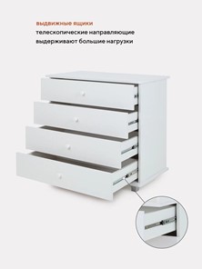 Комод Фортуна 800/4 (арт.78) МДФ (белый) NEW в Ульяновске - предосмотр 11