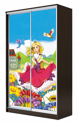 Детский шкаф ХИТ 23-4-17-77-11, Принцесса, венге в Ульяновске - изображение