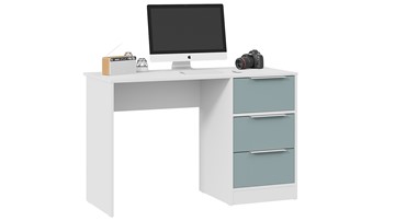 Письменный стол Марли Тип 1 (Белый/Серо-голубой) в Ульяновске - предосмотр