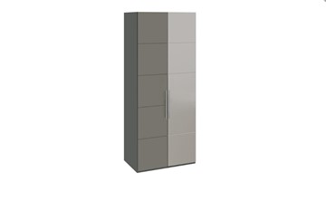 Шкаф Наоми с 1 зеркальной правой дверью, цвет Фон серый, Джут СМ-208.07.04 R в Ульяновске