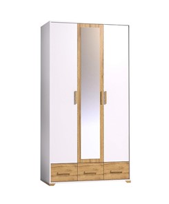 Шкаф для одежды Айрис 444, Белый-Дуб золотистый в Ульяновске