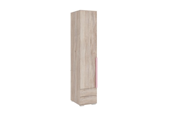 Шкаф одностворчатый с ящиками Лайк 54.01, дуб мария/роуз в Ульяновске - изображение