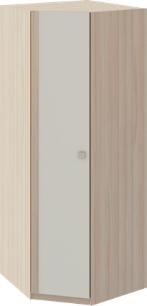 Шкаф угловой Глэдис М21 (Шимо светлый/Белый текстурный) в Ульяновске - изображение