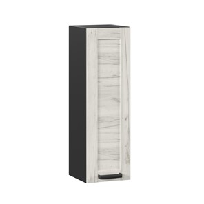 Кухонный навесной шкаф 300 высокий Винченца ЛД 234.410.000.081, Чёрный/Дуб Крафт белый в Ульяновске