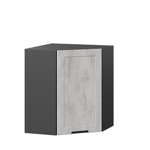 Кухонный угловой шкаф 600 Джамис ЛД 296.610.000.074, Чёрный/Белый камень в Ульяновске