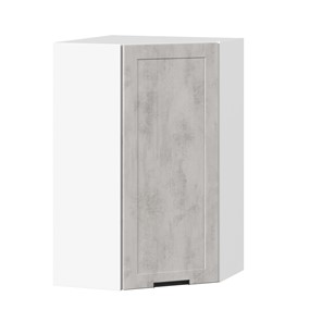 Угловой шкаф на кухню 600 высокий Джамис ЛД 296.620.000.033, Белый/Белый камень в Ульяновске