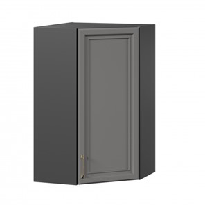 Угловой кухонный шкаф Джелатто 600 высокий ЛД 241.620.000.159, Черный/Оникс серый в Ульяновске