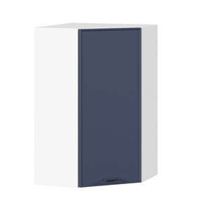 Угловой кухонный шкаф высокий Индиго ЛД 298.620.000.117, Белый/Тёмно-синий в Ульяновске