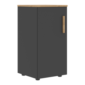 Низкий шкаф колонна с левой дверью FORTA Графит-Дуб Гамильтон  FLC 40.1 (L) (399х404х801) в Ульяновске