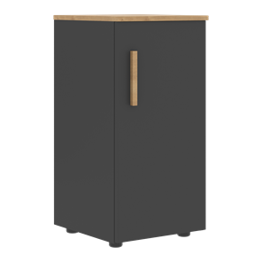 Низкий шкаф колонна с глухой дверью правой FORTA Графит-Дуб Гамильтон  FLC 40.1 (R) (399х404х801) в Ульяновске - предосмотр