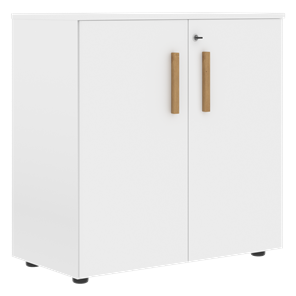 Низкий шкаф широкий с малыми дверцами FORTA Белый FLC 80.1(Z) (798х404х801) в Ульяновске - предосмотр