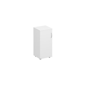 Шкаф для документов низкий узкий закрытый Комфорт КФ, белый премиум (40x38x84) К.508 ДШ в Ульяновске