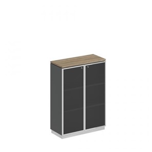 Шкаф для документов средний стекло в рамке Speech Cube (90x40x124.6) СИ 319 ДС АР ХР в Ульяновске
