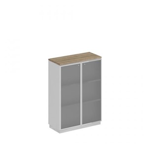 Шкаф для документов средний стекло в рамке Speech Cube (90x40x124.6) СИ 319 ДС БП ХР в Ульяновске