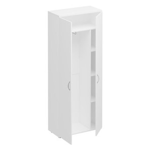 Шкаф для одежды с дополнением Комфорт КФ, белый премиум (80x38x200) К.531 ДШ в Ульяновске