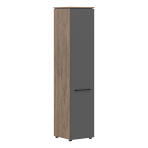 Шкаф с высокий  глухой дверью MORRIS TREND Антрацит/Кария Пальмира MHC 42.1 (429х423х1956) в Ульяновске