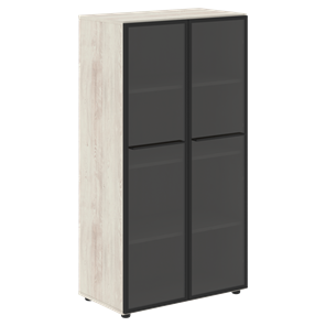 Шкаф средний со стеклянными  дверцами LOFTIS Сосна Эдмонт LMC 80.2 (800х430х1517) в Ульяновске
