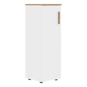 Средний шкаф колонна с глухой дверью левой FORTA Белый-Дуб Гамильтон  FMC 40.1 (L) (399х404х801) в Ульяновске - предосмотр