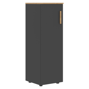 Шкаф колонна средний с левой дверью FORTA Графит-Дуб Гамильтон   FMC 40.1 (L) (399х404х801) в Ульяновске
