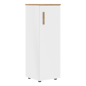 Средний шкаф колонна с правой дверью FORTA Белый-Дуб Гамильтон  FMC 40.1 (R) (399х404х801) в Ульяновске
