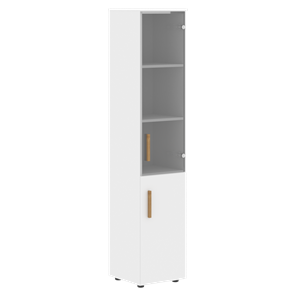 Высокий шкаф колонна с дверью FORTA Белый FHC 40.2 (L/R) (399х404х1965) в Ульяновске