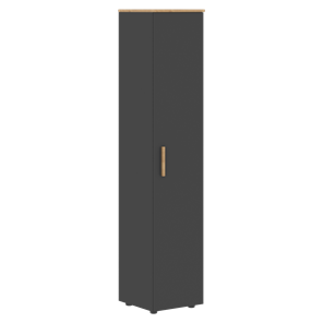 Шкаф колонна высокий с глухой дверью FORTA Графит-Дуб Гамильтон   FHC 40.1 (L/R) (399х404х1965) в Ульяновске