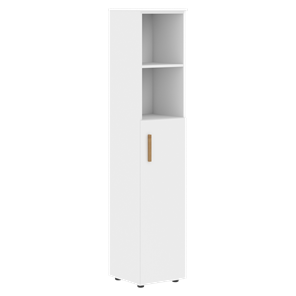 Высокий шкаф с глухой средней дверью  правой FORTA Белый FHC 40.5 (R) (399х404х1965) в Ульяновске