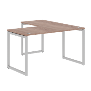 Письменный стол угловой левый XTEN-Q Дуб-сонома- серебро XQCT 1415 (L) (1400х1500х750) в Ульяновске