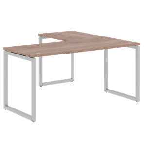Письменный стол угловой левый XTEN-Q Дуб-сонома- серебро XQCT 1615 (L) (1600х1500х750) в Ульяновске