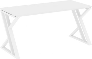Стол на металлокаркасе Loft VR.L-SRZ-4.7, Белый Бриллиант/Белый металл в Ульяновске