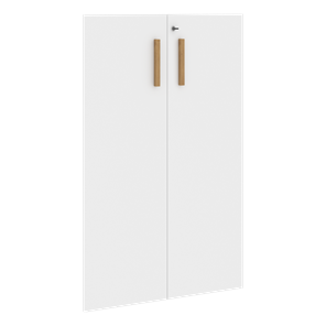 Двери для шкафов средние с замком FORTA Белый FMD 40-2(Z) (794х18х1164) в Ульяновске