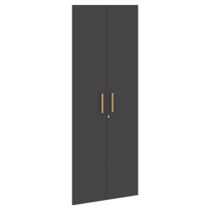 Высокие двери для шкафов с замком FORTA Черный Графит FHD 40-2(Z)  (794х18х1932) в Ульяновске