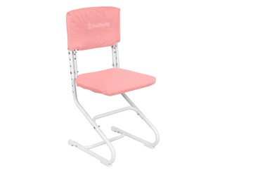 Комплект чехлов на сиденье и спинку стула СУТ.01.040-01 Розовый, Замша в Ульяновске
