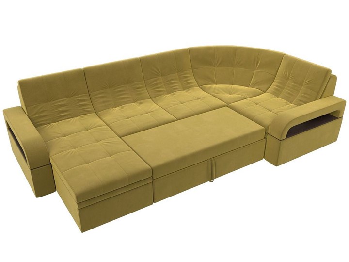 П-образный диван Лига-035, Желтый (Микровельвет) в Ульяновске - изображение 1