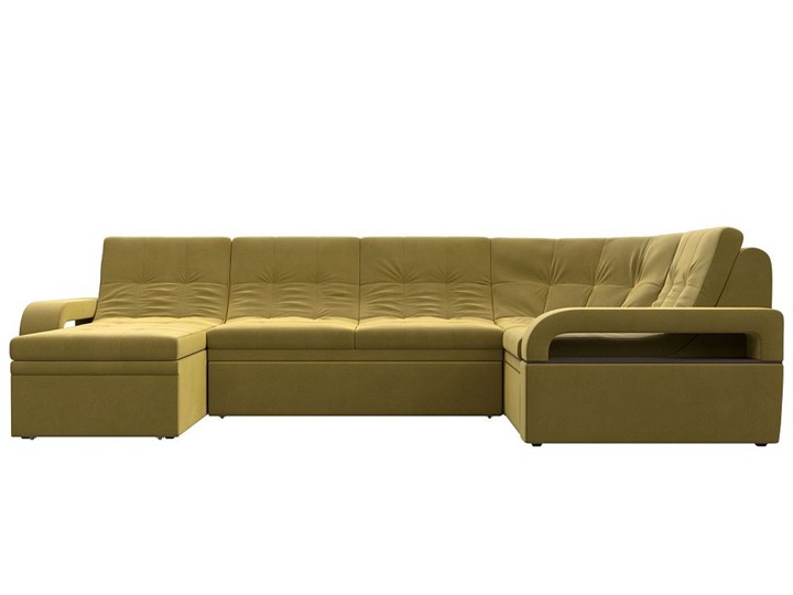 П-образный диван Лига-035, Желтый (Микровельвет) в Ульяновске - изображение 3