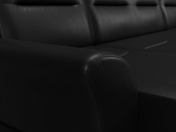Большой П-образный диван Клайд, Черный (Экокожа) в Ульяновске - предосмотр 5