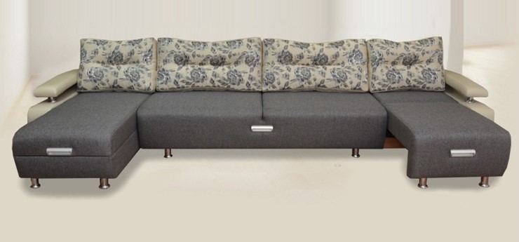 П-образный диван Престиж-15 микс в Ульяновске - изображение 1